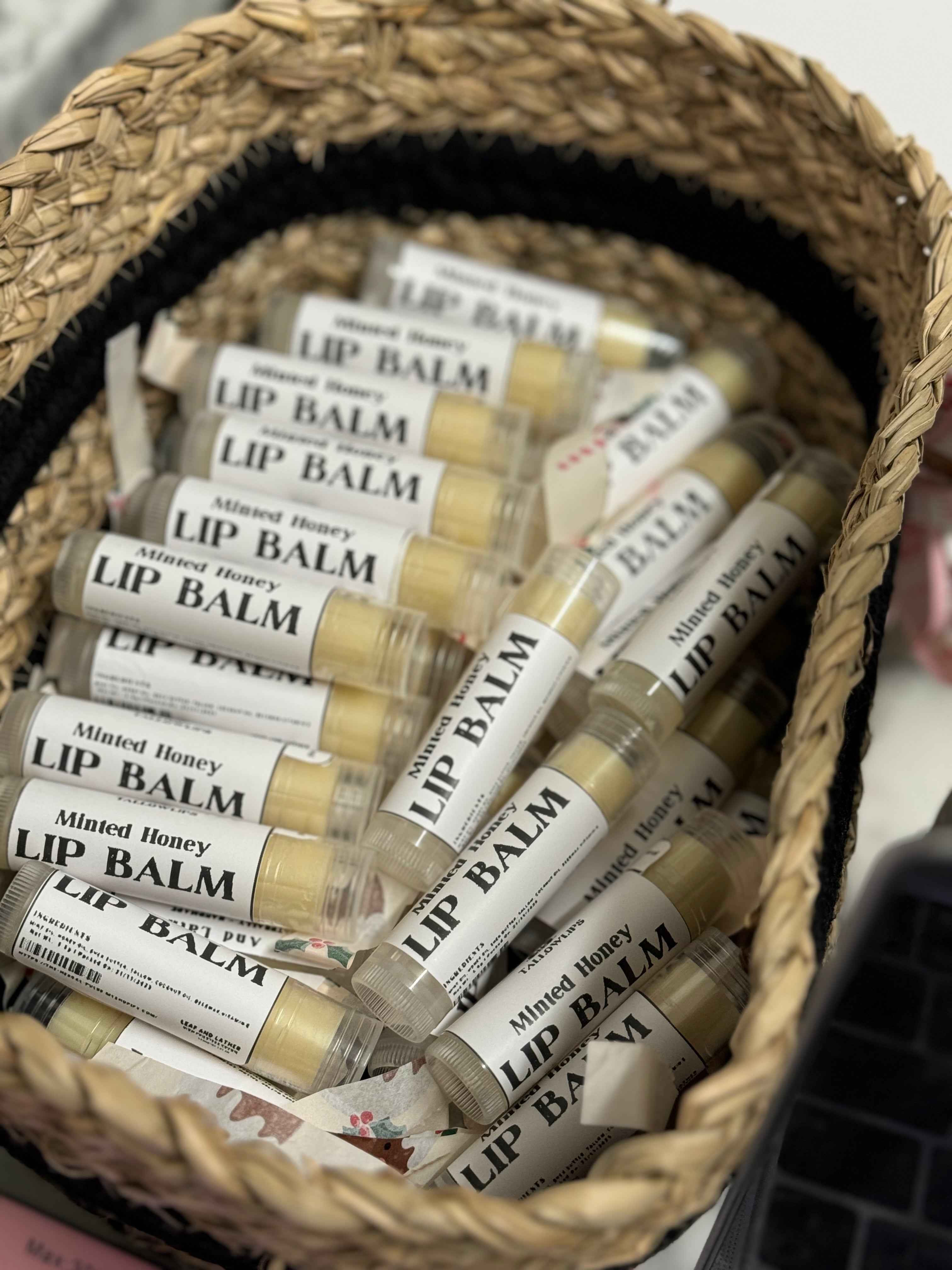 Tallow Lips– Minted Honey Regenerative Lip Balm