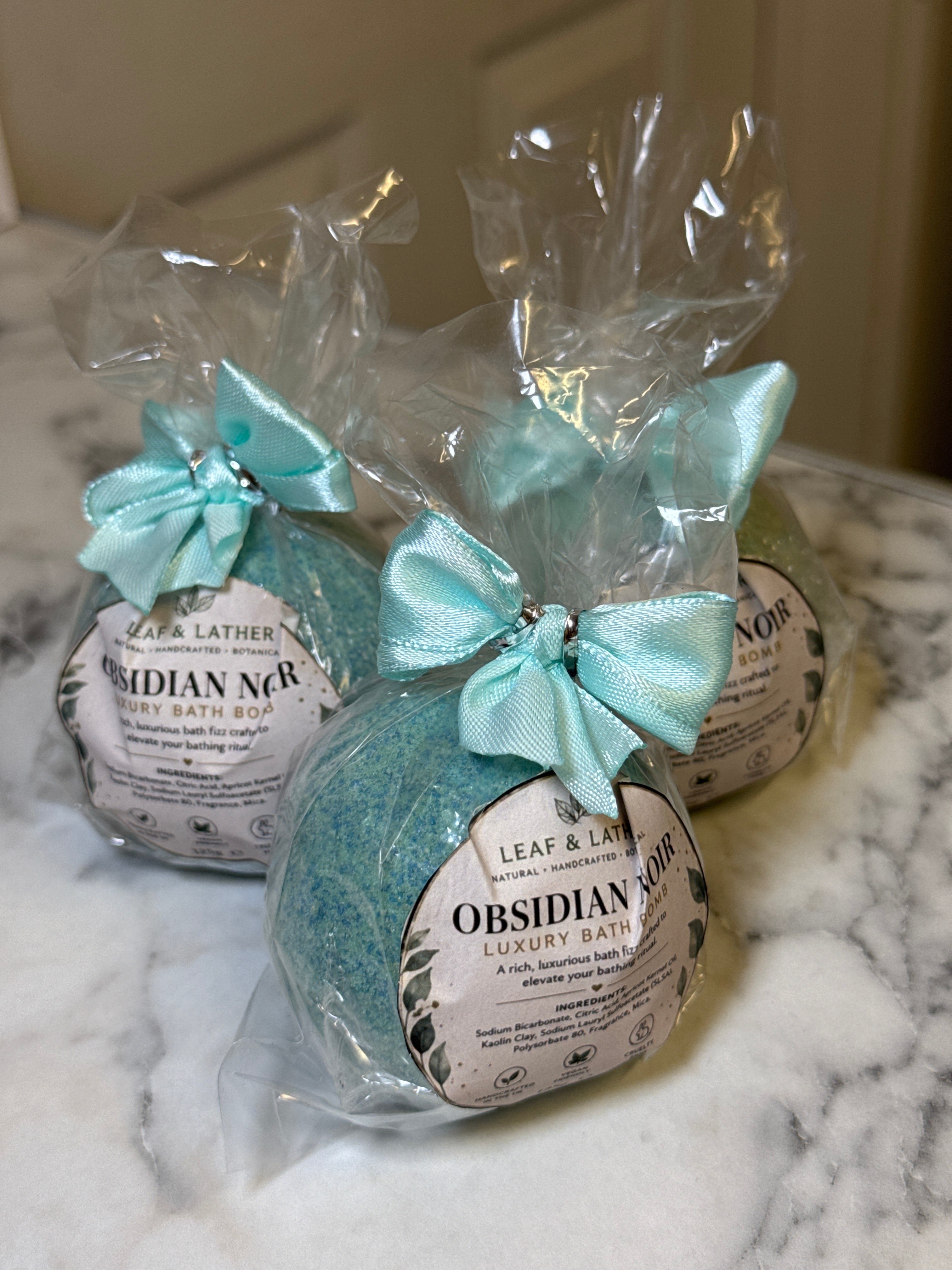 Obsidian Noir Luxury Handmade BathBombs