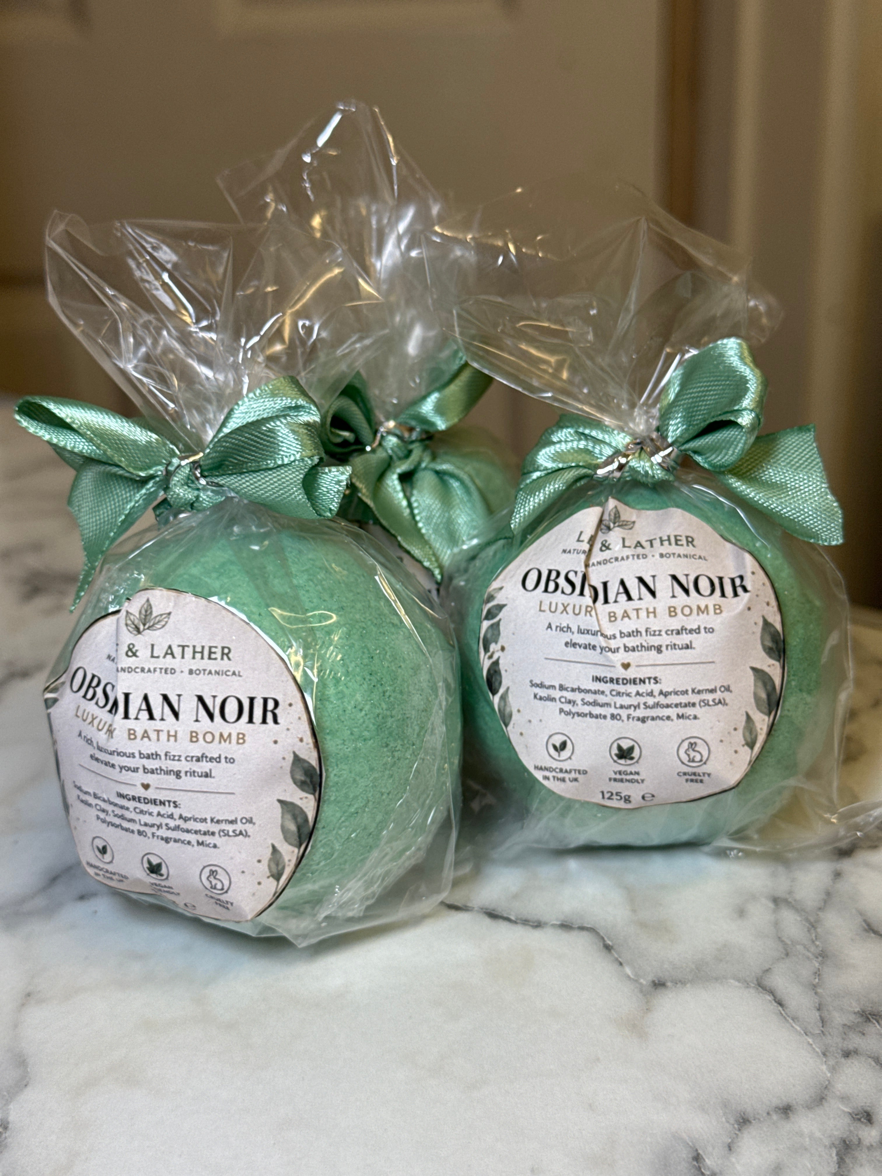 Obsidian Noir Luxury Handmade BathBombs