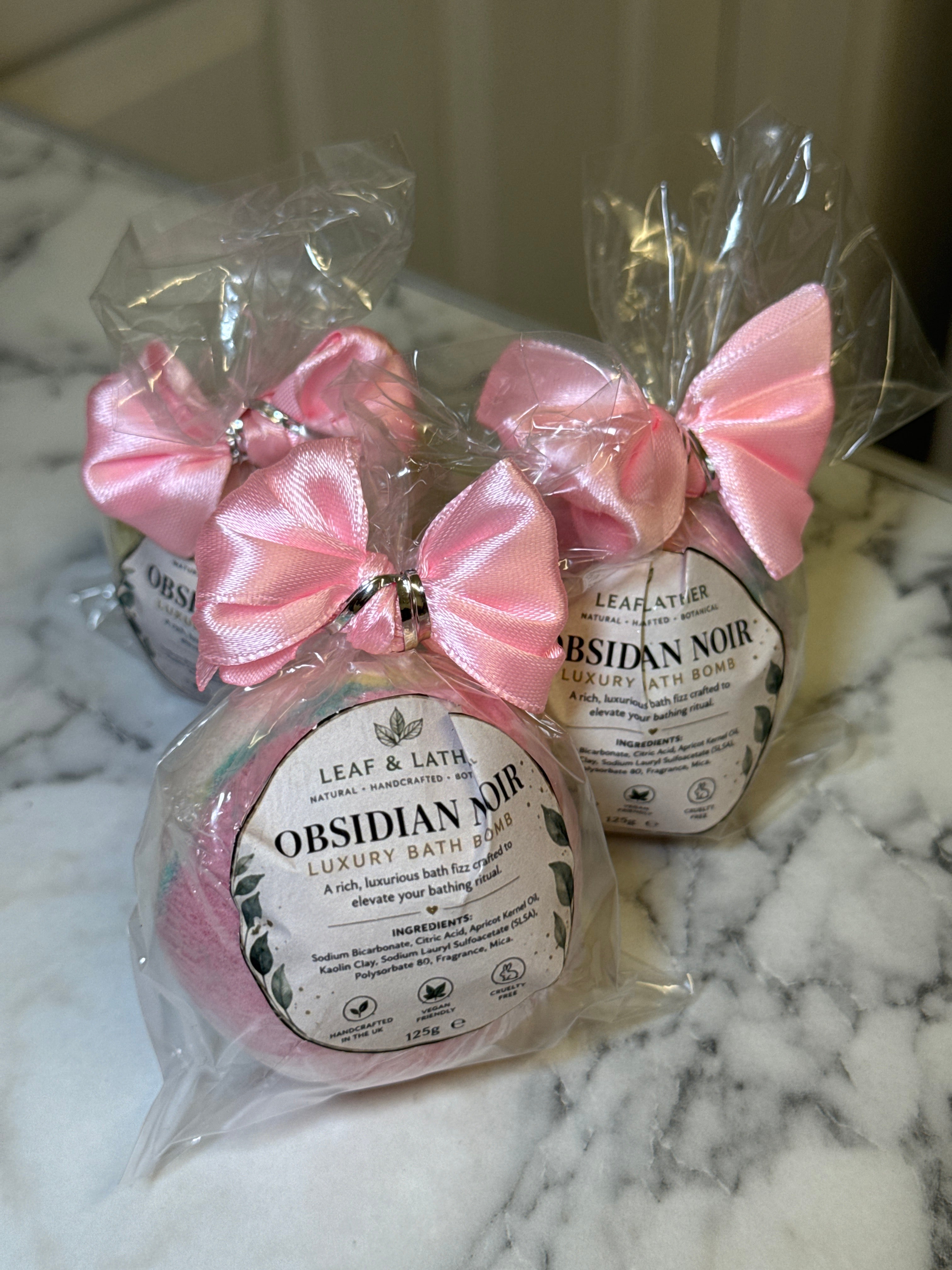 Obsidian Noir Luxury Handmade BathBombs