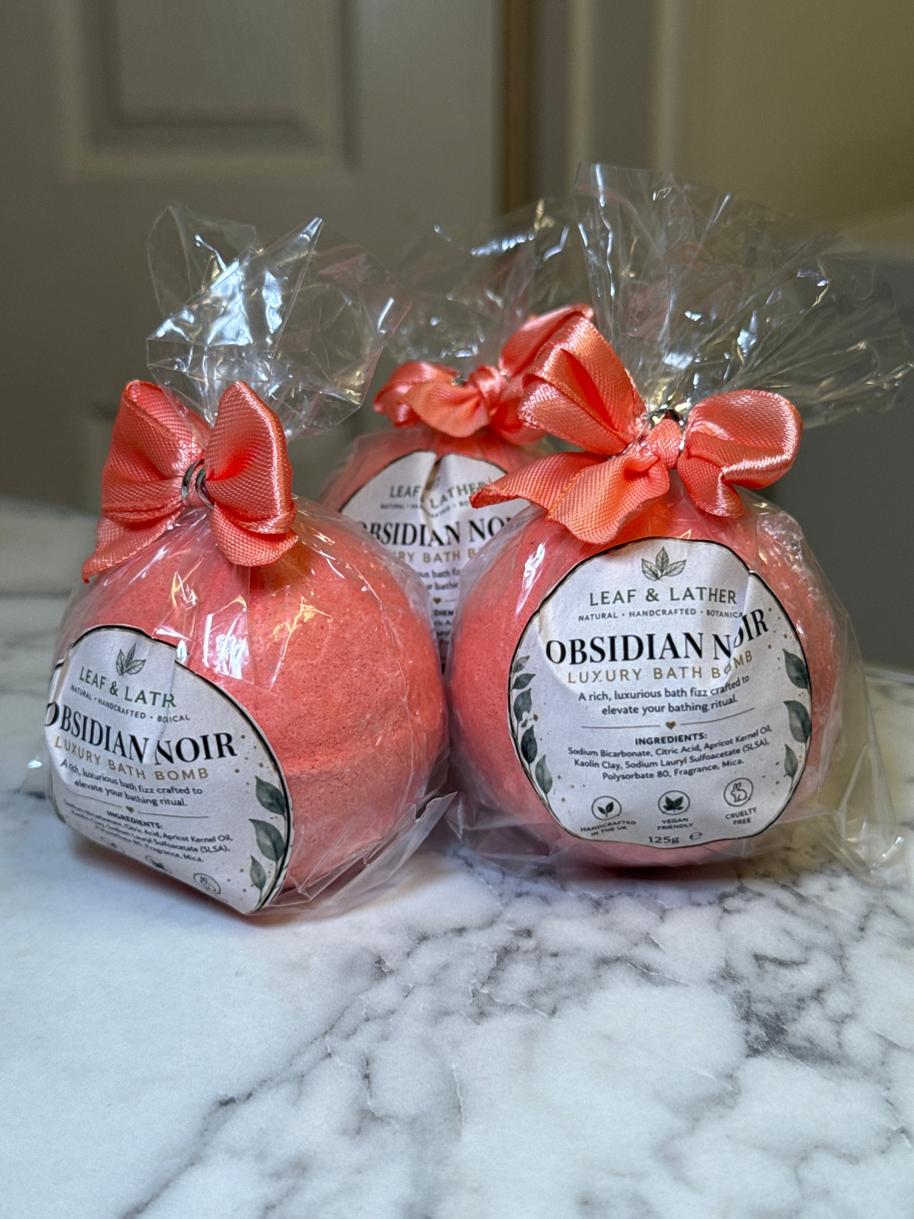Obsidian Noir Luxury Handmade BathBombs
