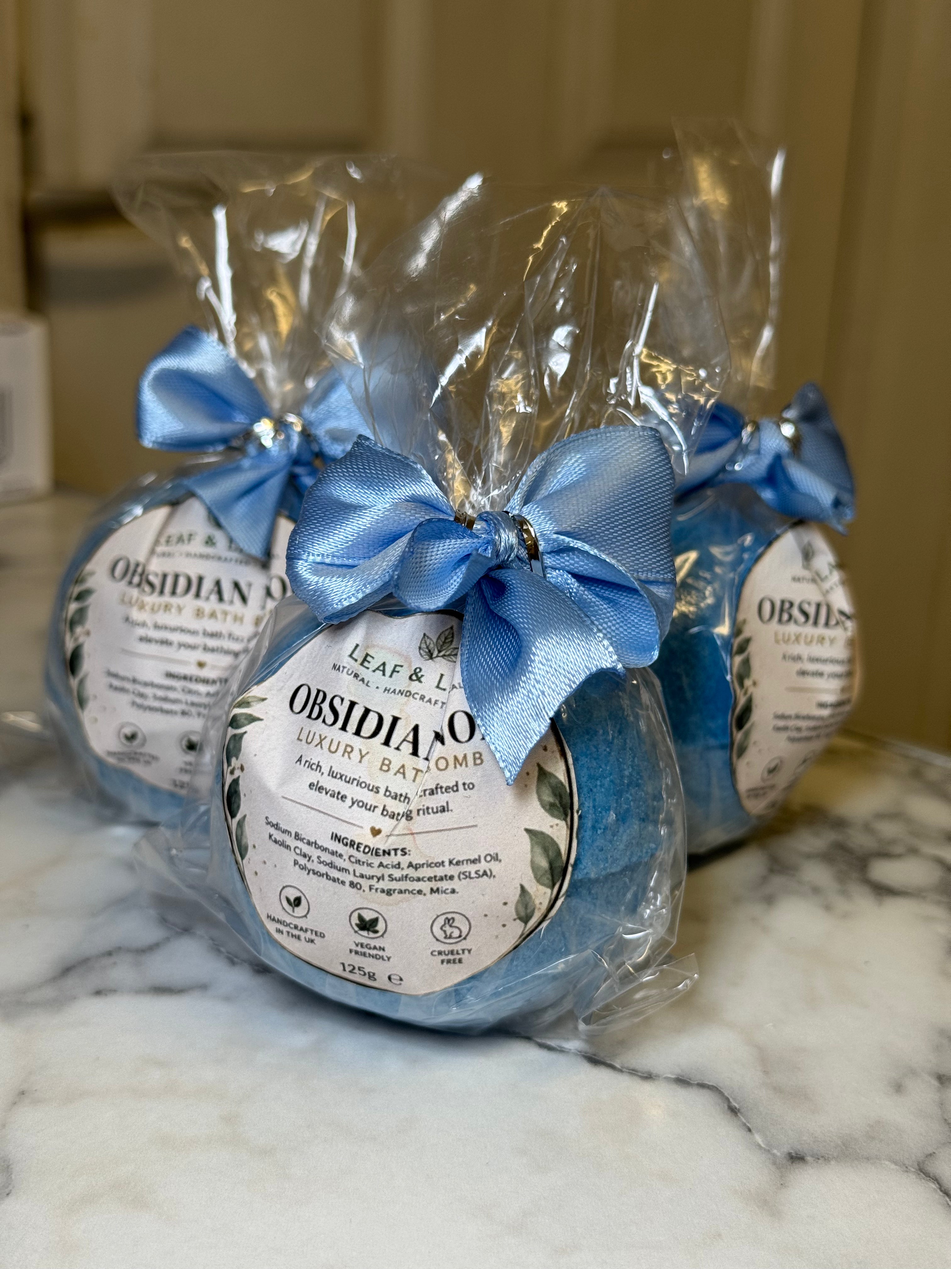 Obsidian Noir Luxury Handmade BathBombs