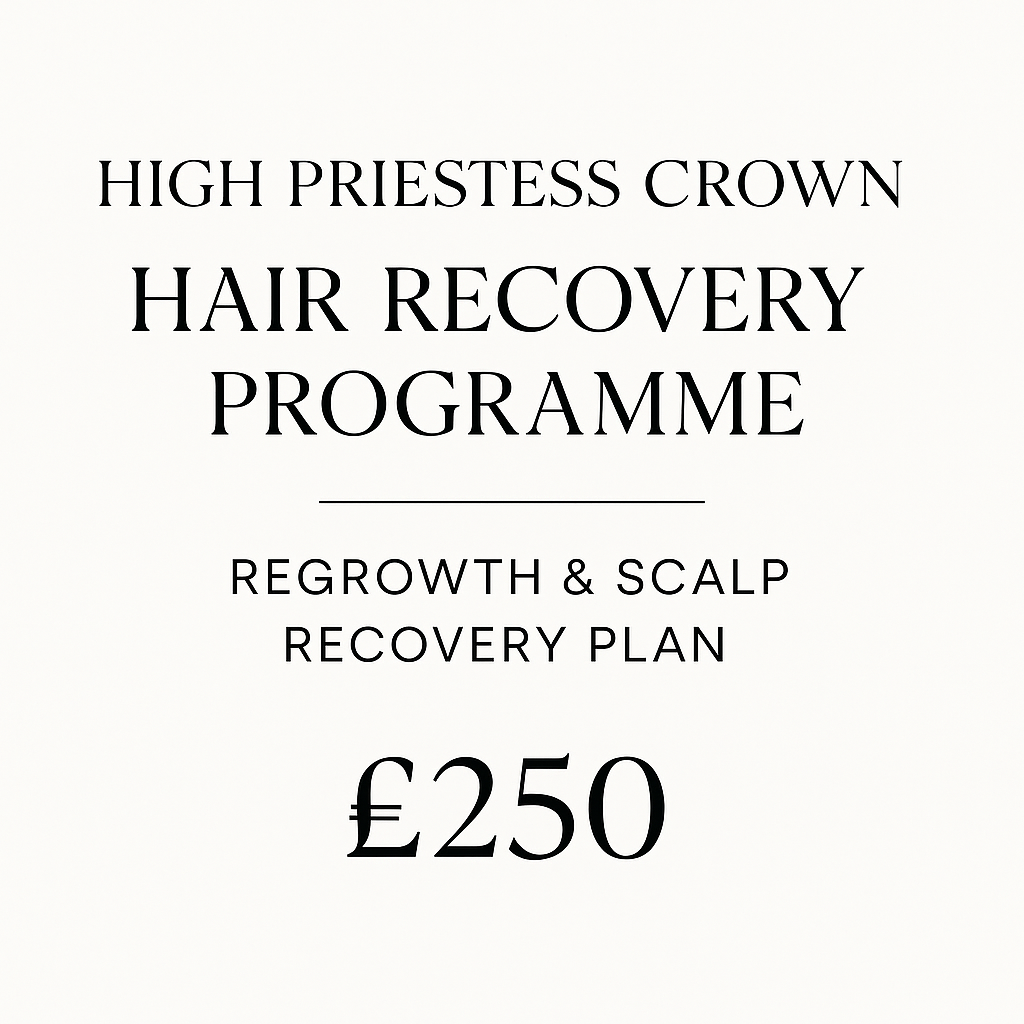 Regrowth & Scalp Recovery Plan – High Priestess Crown Hair Recovery Programme (£250)