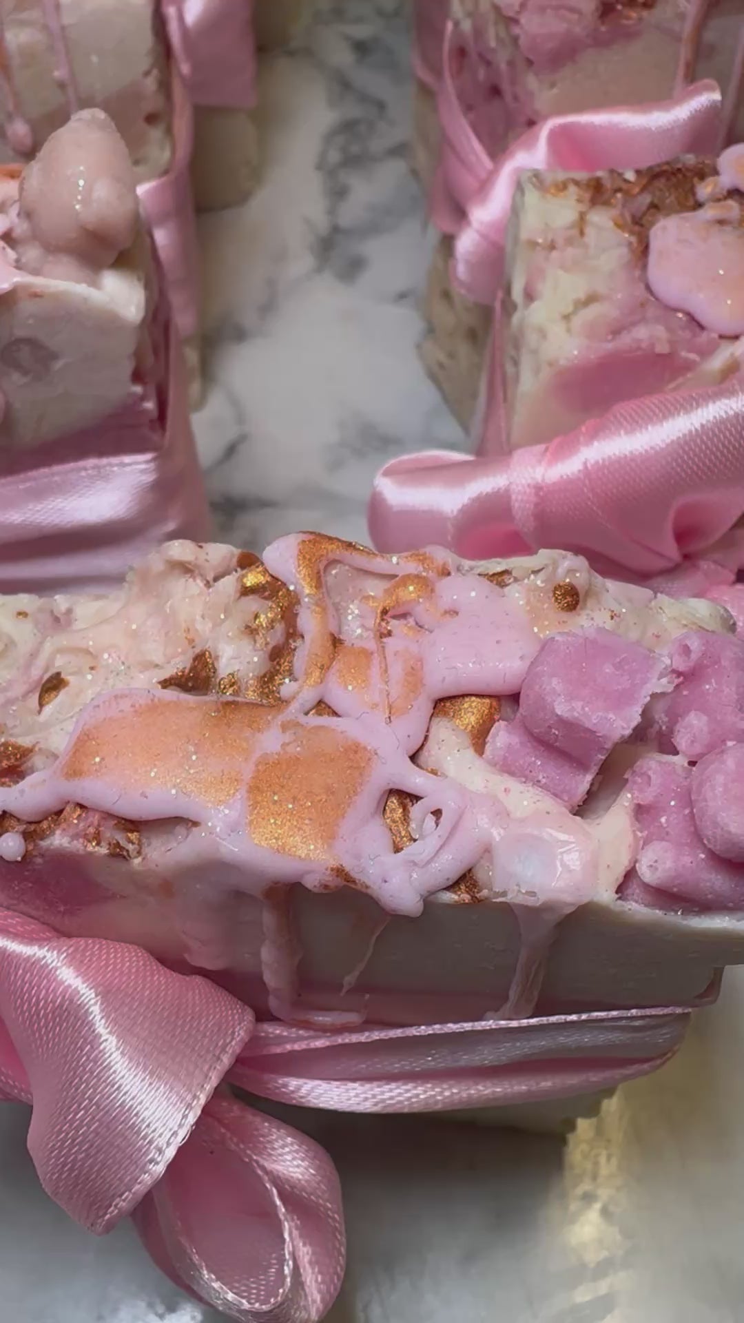 🫶🏽💕🎀 Hunnay Loved By Bears |   Pink Bow Baby Shower Soap Favors